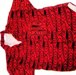 Shirt, red,black, A fashion USA